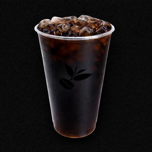 Iced Americano at Charming Cafe — Arabica espresso over water and ice