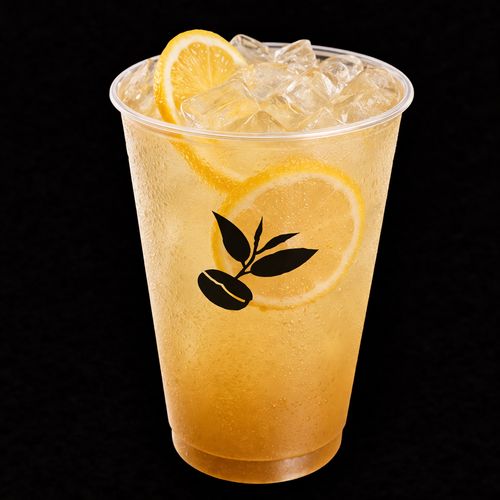 Honey Lemonade at Charming Cafe — served cold with a lemon slice