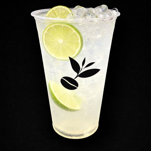 Minty Mojito sparkling soda with fresh lime and peppermint