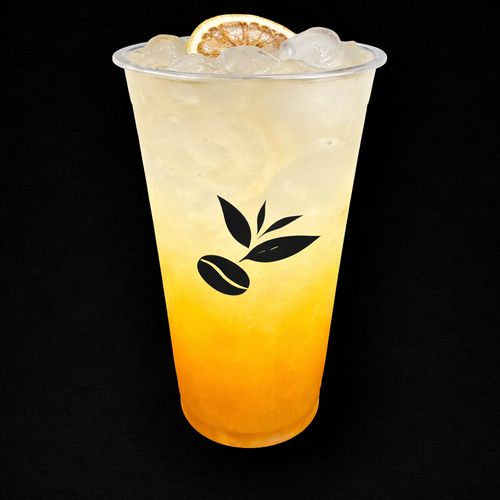 Passionate Mango sparkling soda with passion fruit and mango