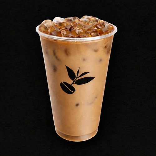 Malaysian-style Roasted White Coffee, iced, in a Charming Cafe cup